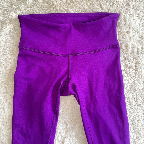 Lululemon Wunder Train High-Rise Tight Leggings in Purple Size 2 - Picture 2 of 12